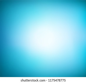 Abstract Teal Blue Background. Blurred Gradient Turquoise Backdrop. Vector Illustration For Your Graphic Design, Banner, Water Or Aqua Poster