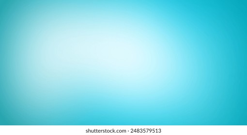 Abstract teal and blue background. Blurred gradient green turquoise backdrop. Vector illustration for your graphic design, banner, water or aqua poster