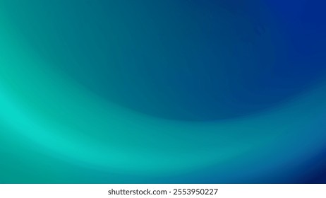 Abstract Teal Blue Gradient Background, Smooth, Soft, Digital Art