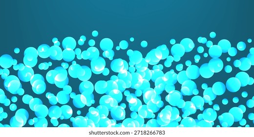 Abstractas Teal Bokeh Fondo Luces brillantes Burbujas brillantes Brillante Diseño brillante Elegante Patrón festivo Foco suave Textura borrosa