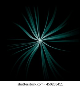 Abstract teal burst vector illustration.