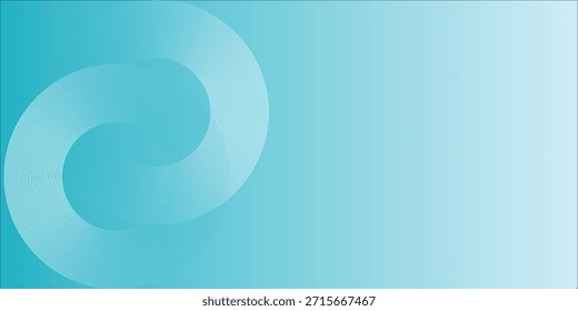 Fundo de espiral circular azul abstrato com anéis concêntricos para design gráfico moderno eps10