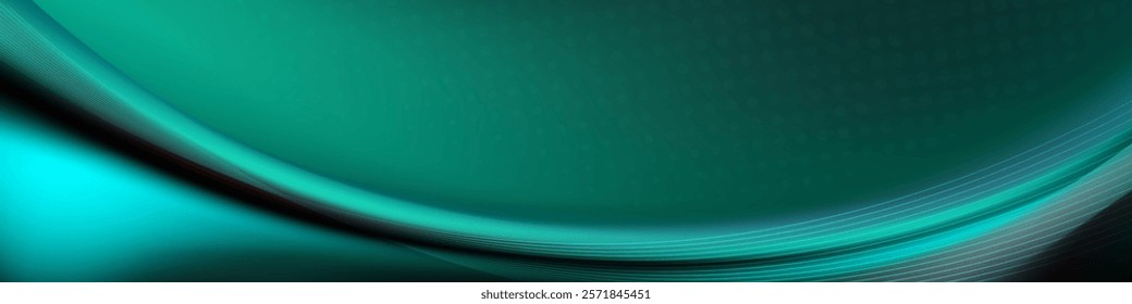 Abstract teal flow gradient background perfect for website banners and headers