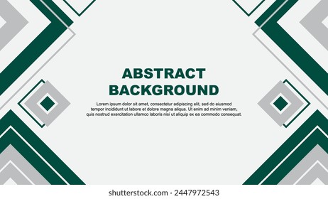 Abstract Teal Green Background Design Template. Banner Wallpaper Vector Illustration. Teal Green Background