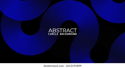 Abstract Teal Green Circular and Wavy Line Pattern on Dark Background - Ideal for Tech, Data, and Networking Themes
