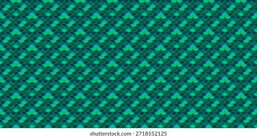 Padrão geométrico azul-petróleo e verde.  Design perfeito ideal para impressões têxteis, fundos de sites ou projetos decorativos.  O motivo repetitivo evoca uma sensação de ritmo e fluxo.