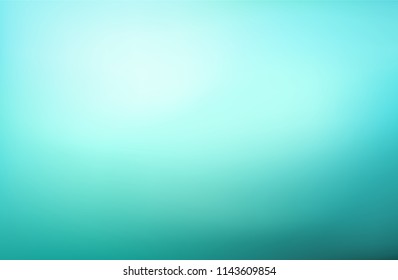 Abstract Teal Mint background. Blurred gradient turquoise backdrop. Vector illustration for your graphic design, banner, water or aqua poster