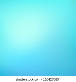 Abstract Teal Mint Blue background. Blurred gradient turquoise backdrop. Vector illustration for your graphic design, banner, water or aqua poster