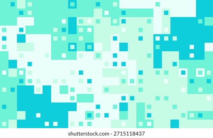 Fondo pixelado verde azulado Abstractas y verde menta.  Diseño moderno y vibrante ideal para tecnología, Sitios web, presentaciones y redes sociales.  Evoca conceptos de datos, digital y conectividad.