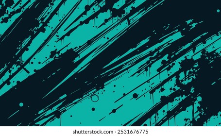 Abstractas verde azulado y azul marino angustiado fondo grunge