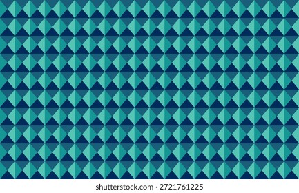 Abstrato azul-petróleo e padrão geométrico da marinha.  Os triângulos repetidos criam um design texturizado e moderno ideal para fundos, banners de sites ou impressões têxteis.  Evoca sentimentos de profundidade e sofisticação.
