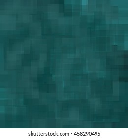 Abstract teal squares vector background.