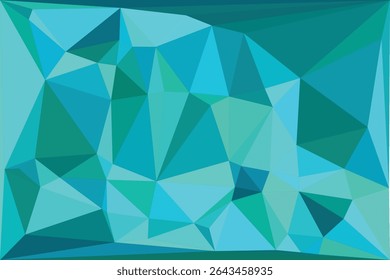 Fundo geométrico do polígono azul-petróleo e azul-turquesa.