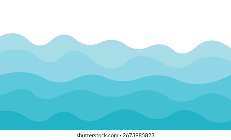 Abstract Teal Wave Pattern Background vector perfect for digital wallpapers, web design, posters, covers, and creative branding projects.