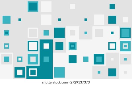 Padrão de quadrado azul escuro e branco abstrato.  Design geométrico moderno ideal para tecnologia, dados ou apresentações comerciais. Representa conexão, inovação e crescimento.