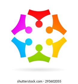 Abstract team icon