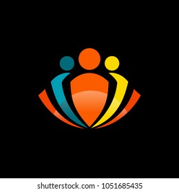 Abstract teamwork business vector 