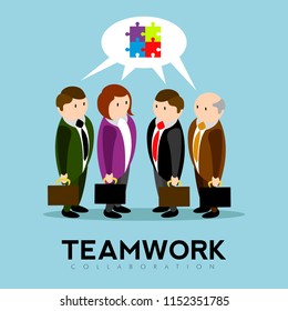 Abstract teamwork concept image