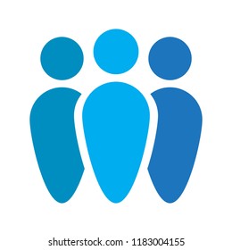 Abstract teamwork logo. Business concept