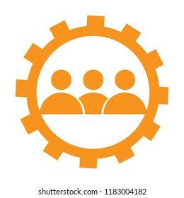 Abstract teamwork logo. Business concept