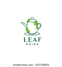 Abstract Teapot Logo Design Drink