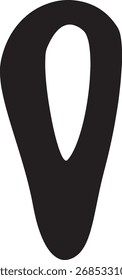 Vector Abstractas del símbolo del perno de la lágrima