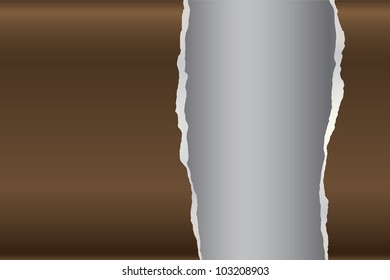 Abstract teared paper template, vector scrapbooking background.