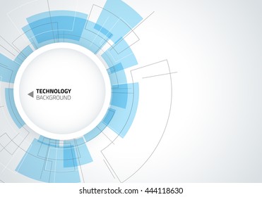 Abstract tech background. Backdrop with many small technology elements. Vector illustration.