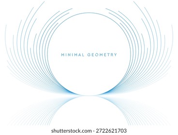 Fondo Abstractas de la tecnología con rayas radiantes azules