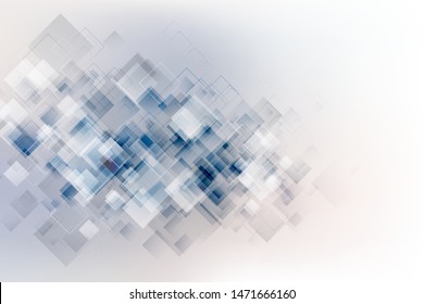 Abstract tech background. Blue transparency vector illustration.