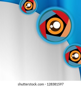 Abstract tech background with circles