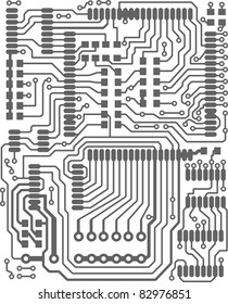 Abstract tech background with circuit board
