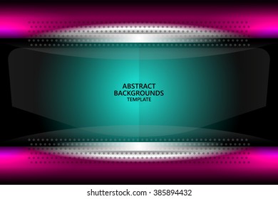 Abstract Tech Background with dots texture for business banner, poster, cover and advertising web design, vector illustration