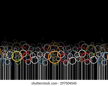 Abstract tech background. Futuristic interface. Vector illustration with many geometric shape.