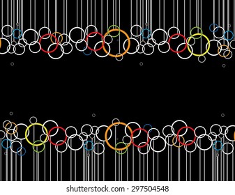 Abstract tech background. Futuristic interface. Vector illustration with many geometric shape.