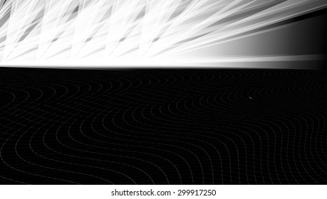 Abstract tech background. Futuristic interface. Vector illustration with many geometric shape.