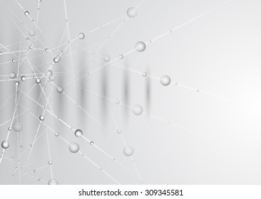 Abstract tech background. Futuristic interface. Vector illustration.