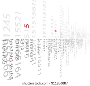 Abstract tech background. Futuristic interface. Vector illustration with many geometric shape.