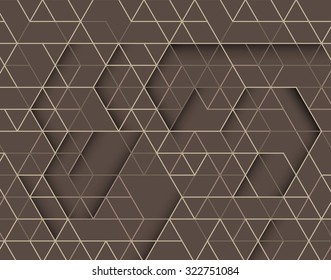 Abstract tech background. Futuristic interface. Vector illustration with many geometric shape.