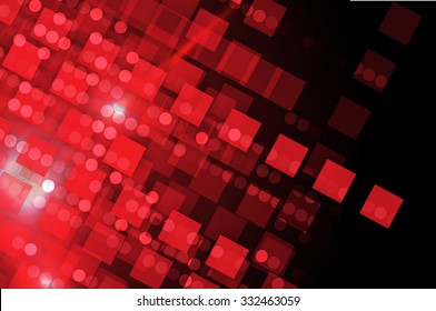 Abstract tech background. Futuristic interface. Vector illustration with many geometric shape.