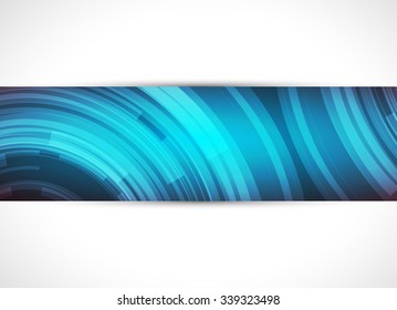 Abstract tech background. Futuristic interface. Vector illustration with many geometric shape.