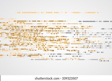 Abstract tech background. Futuristic interface. Vector illustration with many geometric shape.