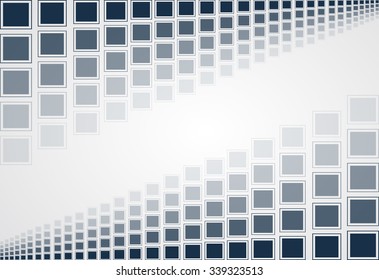 Abstract tech background. Futuristic interface. Vector illustration with many geometric shape.