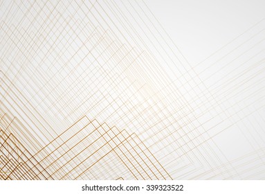Abstract tech background. Futuristic interface. Vector illustration with many geometric shape.
