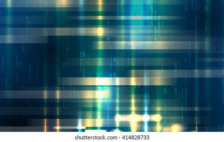 Abstract tech background. Futuristic interface. Vector illustration with many geometric shape.