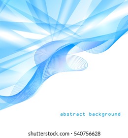 Abstract tech background. Futuristic interface. Vector illustration with many geometric shape.