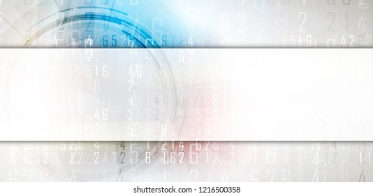 Abstract tech background. Futuristic technology interface with geometric shapes