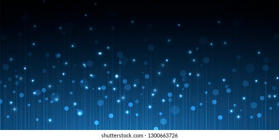 Abstract tech background. Futuristic technology interface with geometric shapes