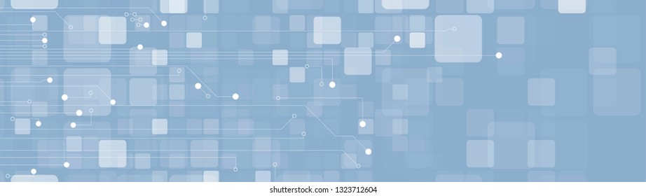 Abstract tech background. Futuristic technology interface with geometric shapes