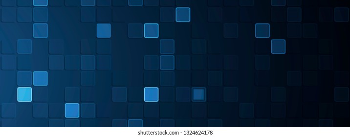 Abstract tech background. Futuristic technology interface with geometric shapes